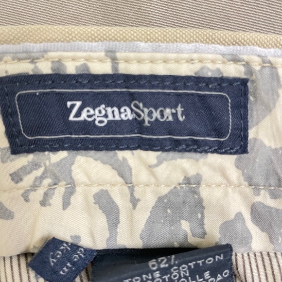 Zegna Sport Men's Casual Beige Pants Trousers - Waist Size 34 - Picture 8 of 13